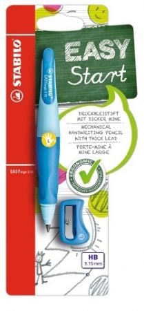 STABILO Ergonomická mechanická tužka pro leváky - EASYergo 3.15 světle modrá/tmavě modrá -