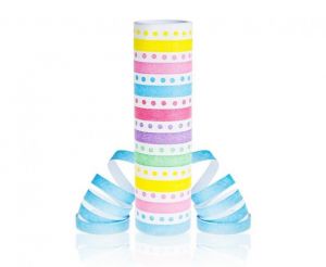 GD serpentýna papírová 4m puntíky, prouž