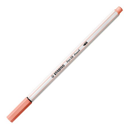 STABILO Prémiový vláknový fix s flexibilním štětcovým hrotem - Pen 68 brush - meruňka