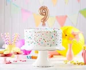 GD balónek fóliový 13cm 9 starorůžová