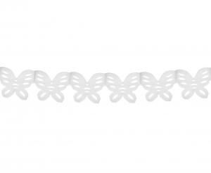 GD Girlanda papírová Motýli 360cm bílá