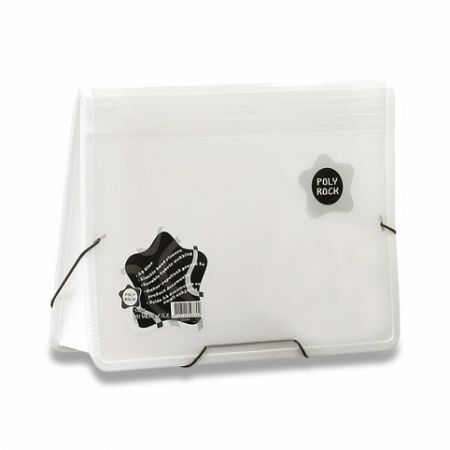 Aktovka Poly Rock A4, bílá