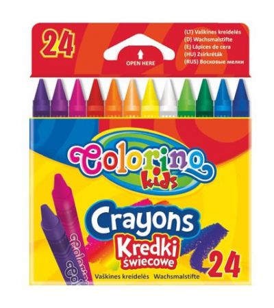 Colorino voskovky kulaté 24 barev