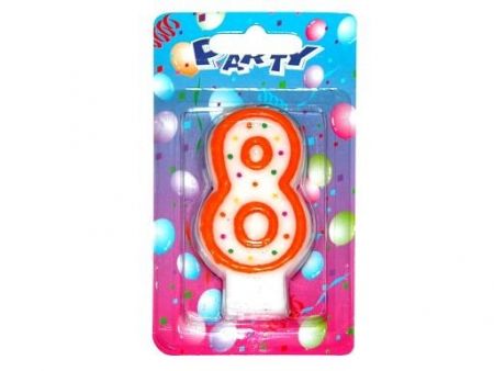 W-Svíčky dortové čísla 885041 &quot;8&quot;