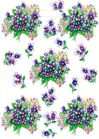 LIKA taška PE 34x50 Fialky/50/