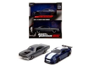 Rychle a zběsile Twin Pack 2016 Ford Mustang GT350 + 1970 Plymouth Road Runner, 1:32 Wave