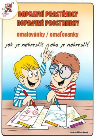 MP omalovánky LUX Dopravní prostředky