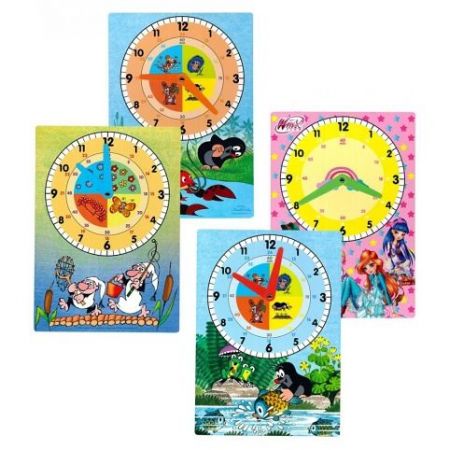 AKIM hodiny papírové A4 mix