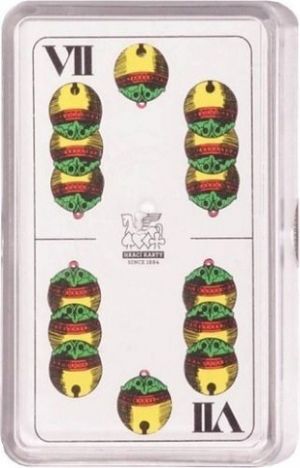 MEZUZA Karty MARIÁŠ 1516 dvouhlavý plast