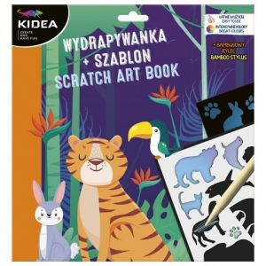 DRF KIDEA škrábací obrázek se šablonami