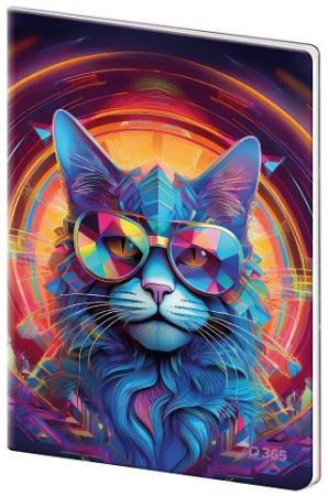 STIL Sešit 544 linkovaný plastové desky – Cat