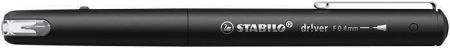 Fineliner &quot;dr!ver&quot;, černá, 0,4 mm, STABILO 1088/46