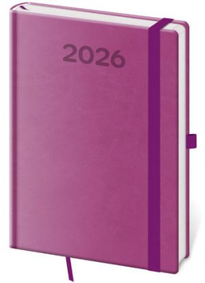 Diář týdenní A5 Print Pop - fialová 2026 / 20,5cm x 14,5cm / DPP423-12-26