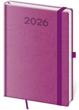 Diář týdenní A5 Print Pop - fialová 2026 / 20,5cm x 14,5cm / DPP423-12-26