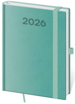 Diář denní B6 Print Pop - světle zelená 2026 / 16,5cm x 12cm / DPP432-08-26