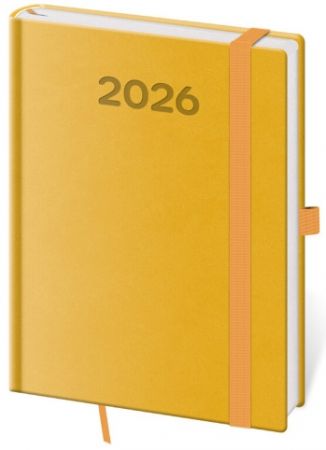 Diář denní B6 Print Pop - žlutá 2026 / 16,5cm x 12cm / DPP432-09-26