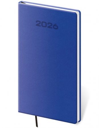 Diář týdenní kapesní A5 Soft - modrá 2026 / 15cm x 8cm / DSO426-2-26