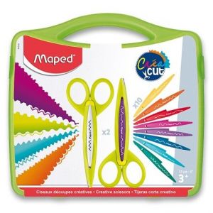 Umělecké nůžky Maped Créa Cut 2ks nůžek + 10ks náhradních čepelí