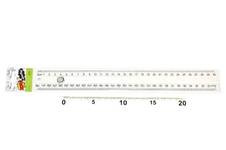 Pravítko 30cm 026742 transparentní