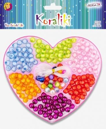 Sada korálků v krabičce 210 ks