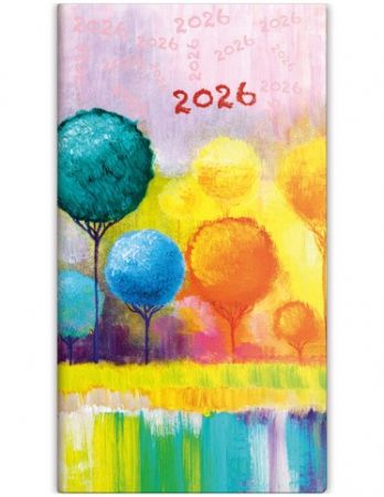 Diář kapesní - Napoli čtrnáctidenní - design 7 2026 / 15,4cm x 8,5cm / PN02-07-26