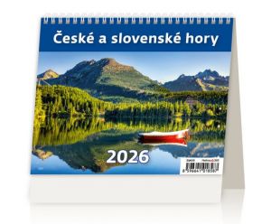 Kalendář stolní MiniMax České a slovenské hory 2026 / 16,4cm x 17,1cm / SM09-26