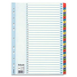Rozlišovač Esselte Mylar 1 - 31, 31 listů