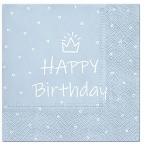 Ubrousky PAW Dekor L (20ks) Special Day (light blue)