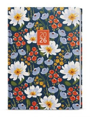 Diář týdenní - Prokop - Lamino - B6 - Květiny 2026 / 16,5cm x 12cm / BTP9-5-26