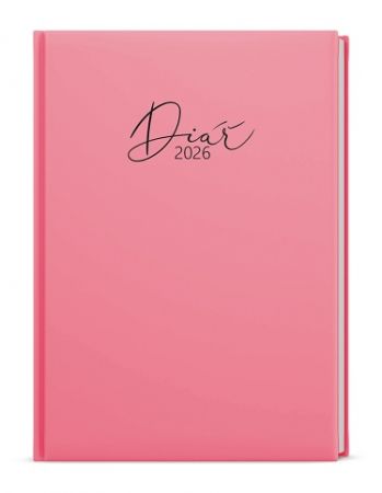 Diář týdenní - Prokop - Pastel - B6 - růžová 2026 / 16,5cm x 12cm / BTP9P-51-26