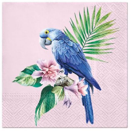 Ubrousky PAW Dekor L (20ks) Exotic Parrot