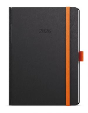 Diář denní - David - Nora - A5 - oranžová 2026 / 20,5cm x 14,3cm / BDD20-4-26
