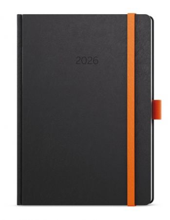 Diář denní - David - Nora - A5 - oranžová 2026 / 20,5cm x 14,3cm / BDD20-4-26