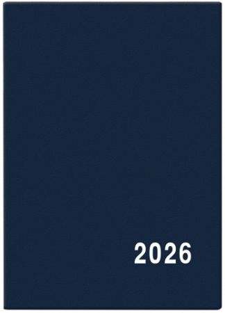 Diář měsíční - Anežka - PVC - modrá 2026 / 10cm x 7cm / BMA1-1-26