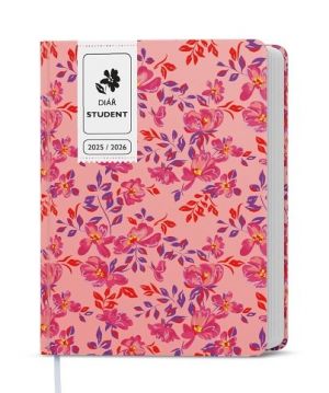 Diář týdenní - Student - V8 - lamino - kapesní - Růžový 2026 / 13,5cm x 10cm / BTS9-2-26