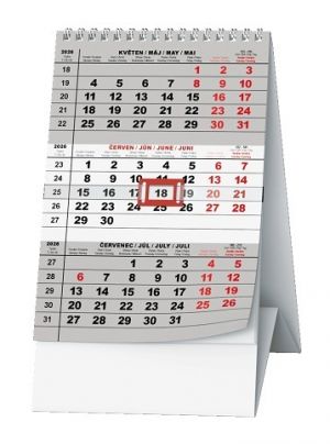 Kalendář stolní Mini tříměsíční 2026 / 16cm x 11,2cm / BSA7-26