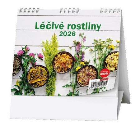 Kalendář stolní IDEÁL - Léčivé rostliny 2026 / 13,5cm x 16,5cm / BSK6-26