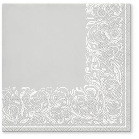 Ubrousky PAW TETE L (20ks) Elegant Tangle silver