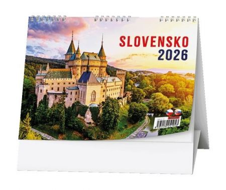Kalendář stolní Slovensko 2026 / 15cm x 21cm / BSI4-26