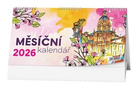 Kalendář stolní Měsíční kalendář (měsíční kalendárium) 2026 / 15cm x 30cm / BSE11-26