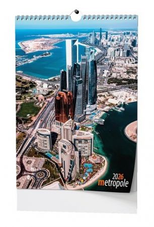 Kalendář nástěnný Metropole - A3 2026 / 45cm x 32cm / BNE4-26