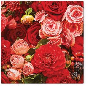 Ubrousky PAW TETE L (20ks) Red Bouquet