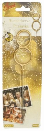 Prskavka číslo 8 - 1 ks, doba hoření 30s (17 cm)