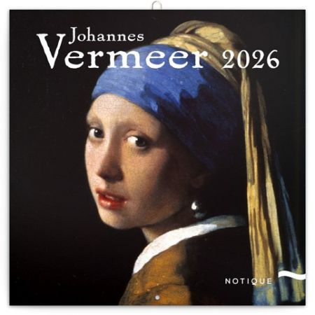 Kalendář nástěnný Poznámkový Johannes Vermeer 2026, 30 x 30 cm / PGP-35654-V