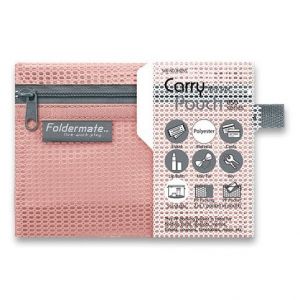 Síťovaná plastová obálka Foldermate Pop Gear Mini, růžová