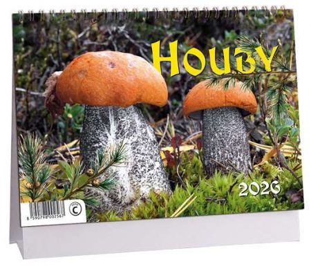 Kalendář stolní Houby 2026 / 23cm x 16cm / K793