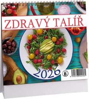 Kalendář stolní MINI Zdravý talíř 2026 / 17cm x 14,5cm / K776