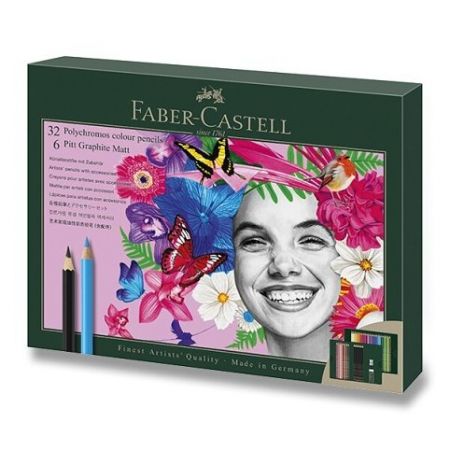 Sada Faber-Castell Polychromos & Pitt Graphite Matt 40 ks