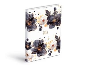 Diář denní D801 PU soft potIštěné 4 2026 / 20,5cm x 14cm / 7781448
