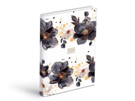 Diář denní D801 PU soft potIštěné 4 2026 / 20,5cm x 14cm / 7781448